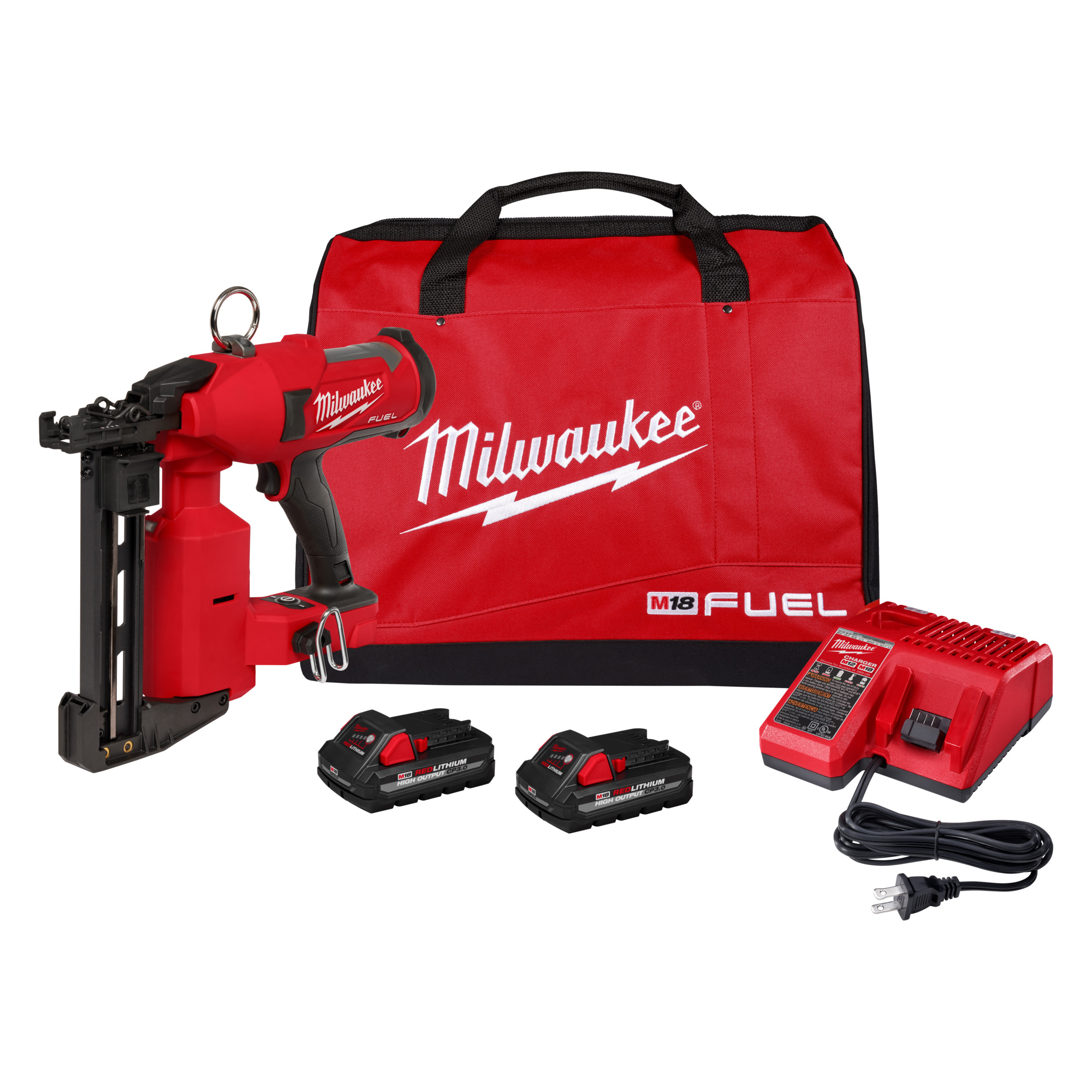 Milwaukee, M18 FUEL UTILITY FENCING STAPLER KIT, Power Type Battery, Nail Size 2 in, Gauge 9 Model# 2843-22